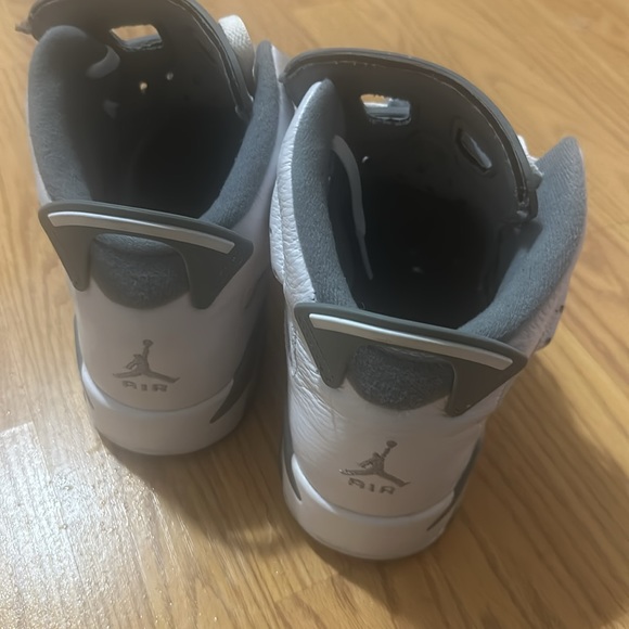 Gray And White Gently Worn Jordans - Picture 3 of 5